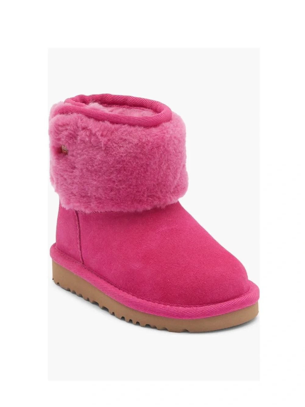 UGG Kids Classic Joan Luxury Winter Boot Dark Peony Pink Baby Girl Walker Size 6